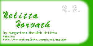 melitta horvath business card