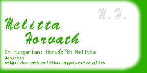 melitta horvath business card